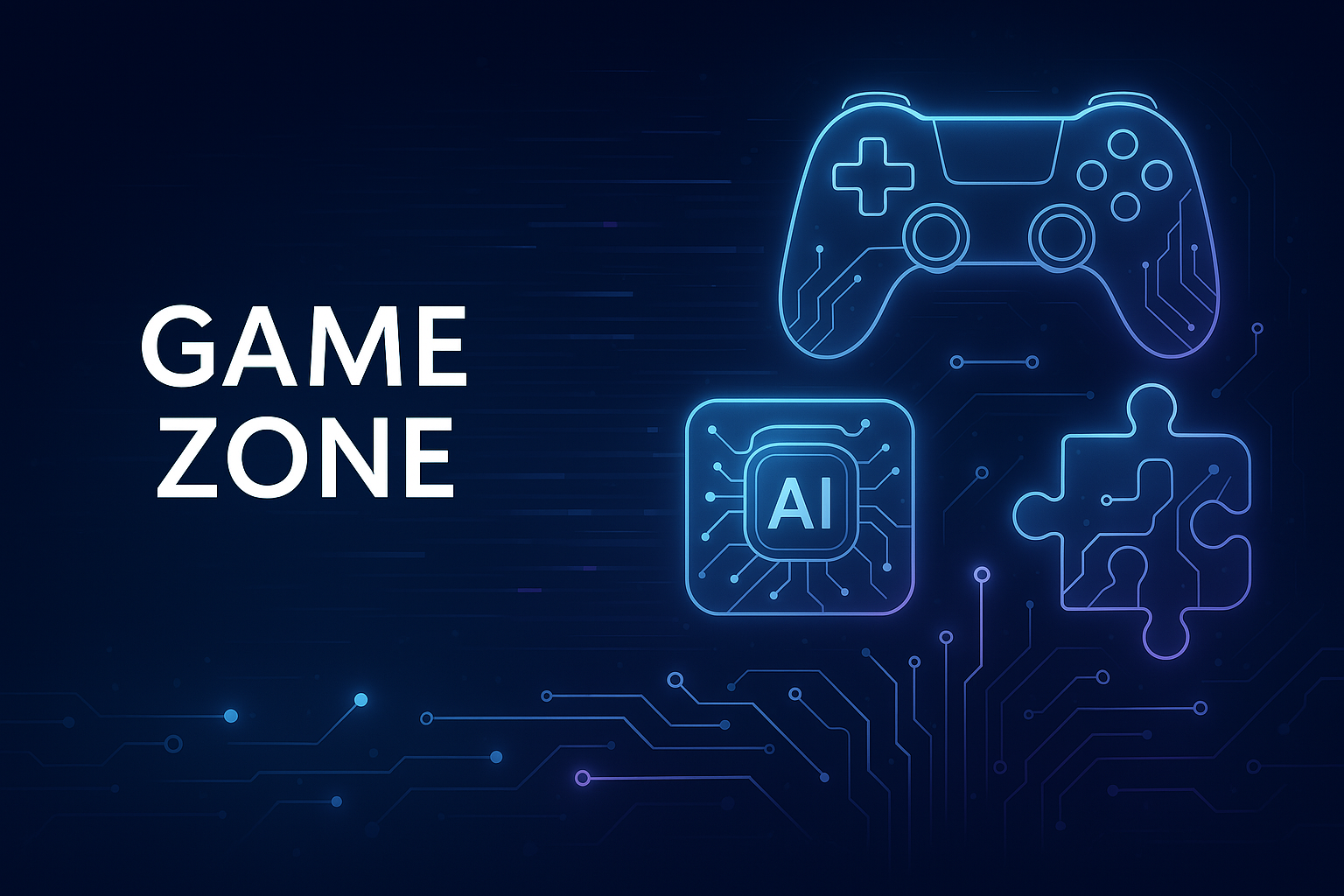 Futuristic interface showing various prompt-based game icons